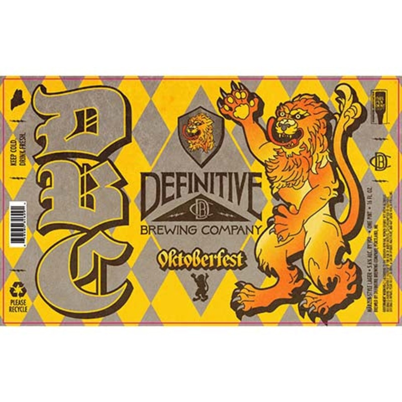 Definitive Oktoberfest Marzen Lager 16OZ SINGLE CAN