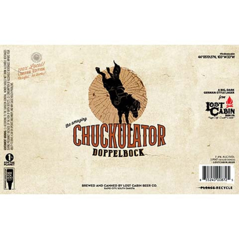 Lost Cabin Chuckulator Doppelbock Lager 16OZ SINGLE CAN