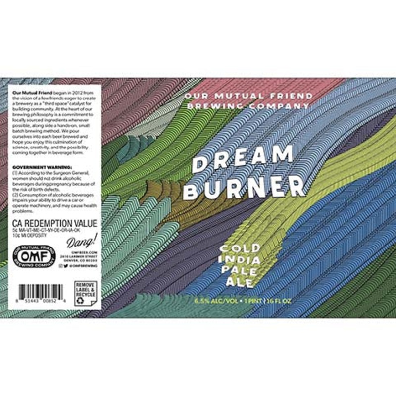Our Mutual Friend Dream Burner Cold IPA 16OZ SINGLE CAN