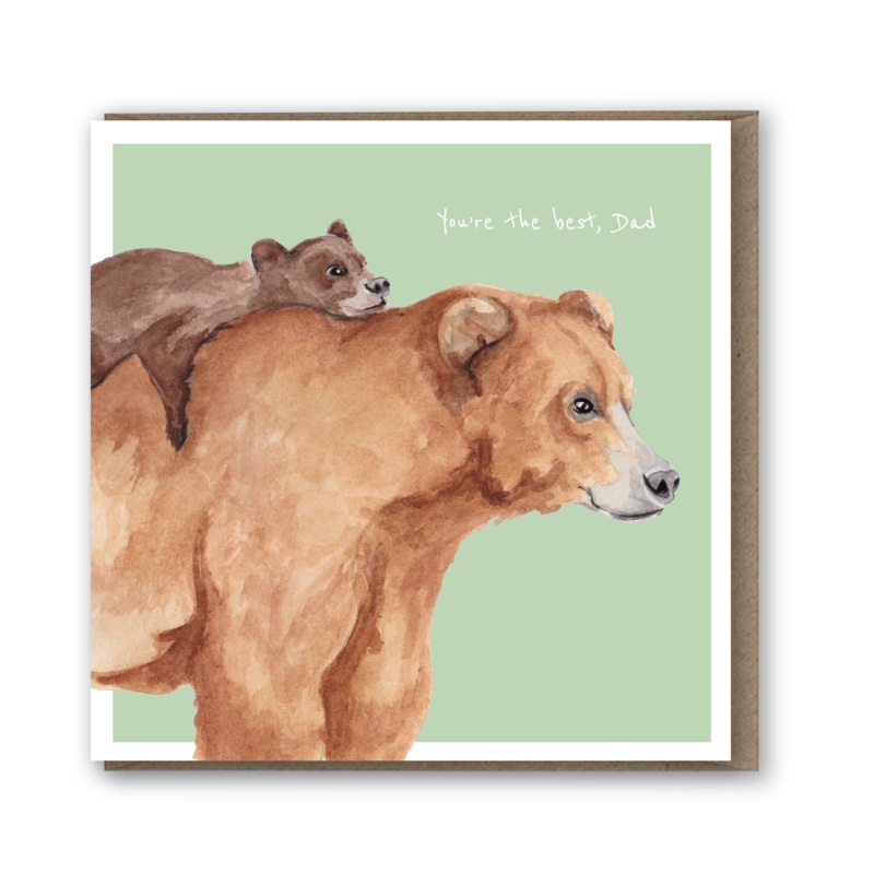 Lil Wabbit: Fathers Day Bear Card
