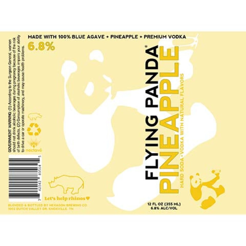 Hexagon Flying Panda Pineapple 12OZ SINGLE BTL