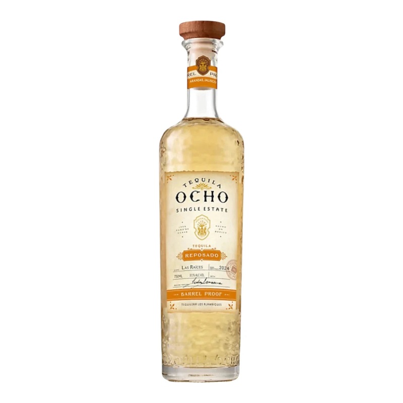 Tequila Ocho Reposado Barrel Proof Las Races Tequila