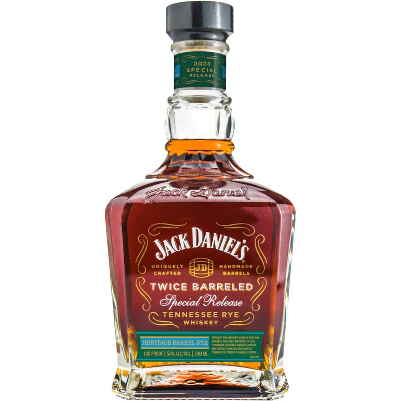 Jack Daniel’s Twice Barreled Tennessee Rye Heritage Barrel 2023 Special Release