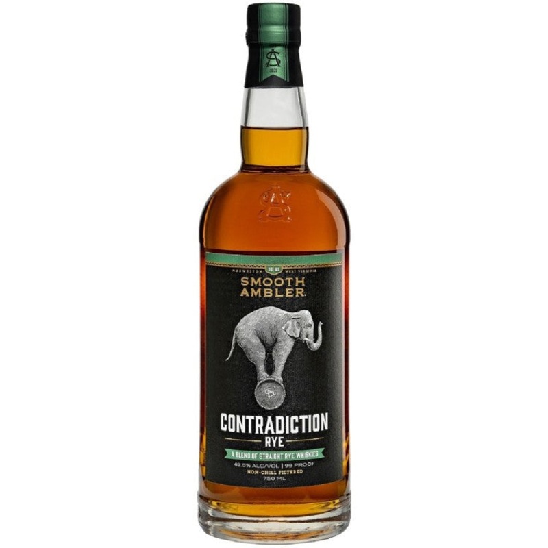 SMOOTH AMBLER BLEND OF STRAIGHT RYE WHISKIES CONTRADICTION RYE 105 750ML 750ML