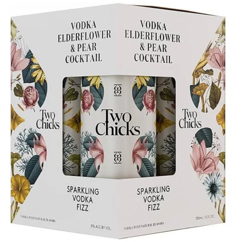 Two Chicks Vodka Fizz – 4pk Cans