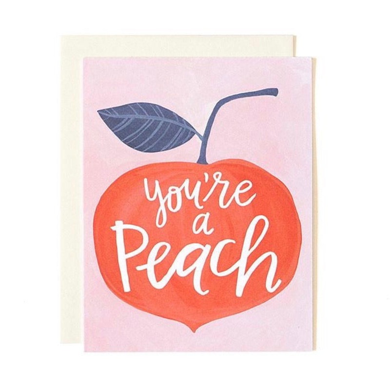 1Canoe2: You’re a Peach Greeting Card