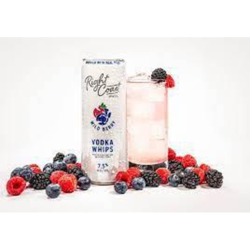 Cocktail Right Coast Spirits 4pk Vodka Whips Wild Berry