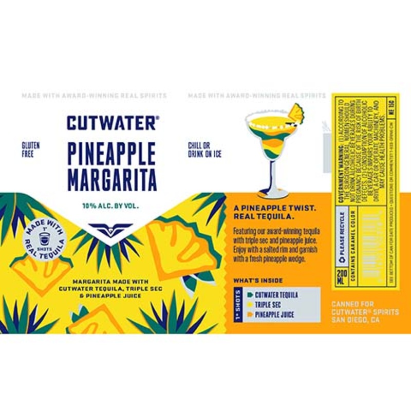 Cutwater Pineapple Margarita 200ML CAN