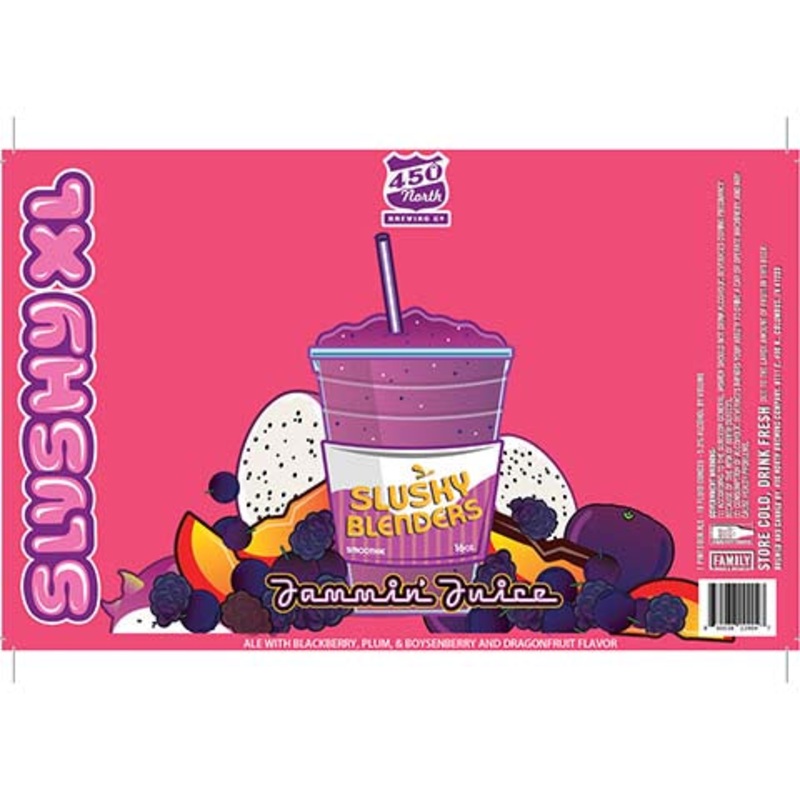 450 North Slushy XL Slushy Blenders Jammin Juice Sour 16OZ SINGLE CAN