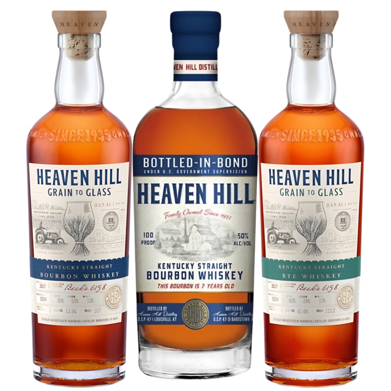 The Heaven Hill Trilogy Bundle  Bottled in Bond, Bourbon & Rye