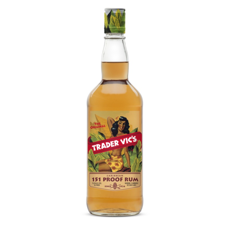 TRADER VIC’S OVERPROOF RUM 151 750ML 750ML