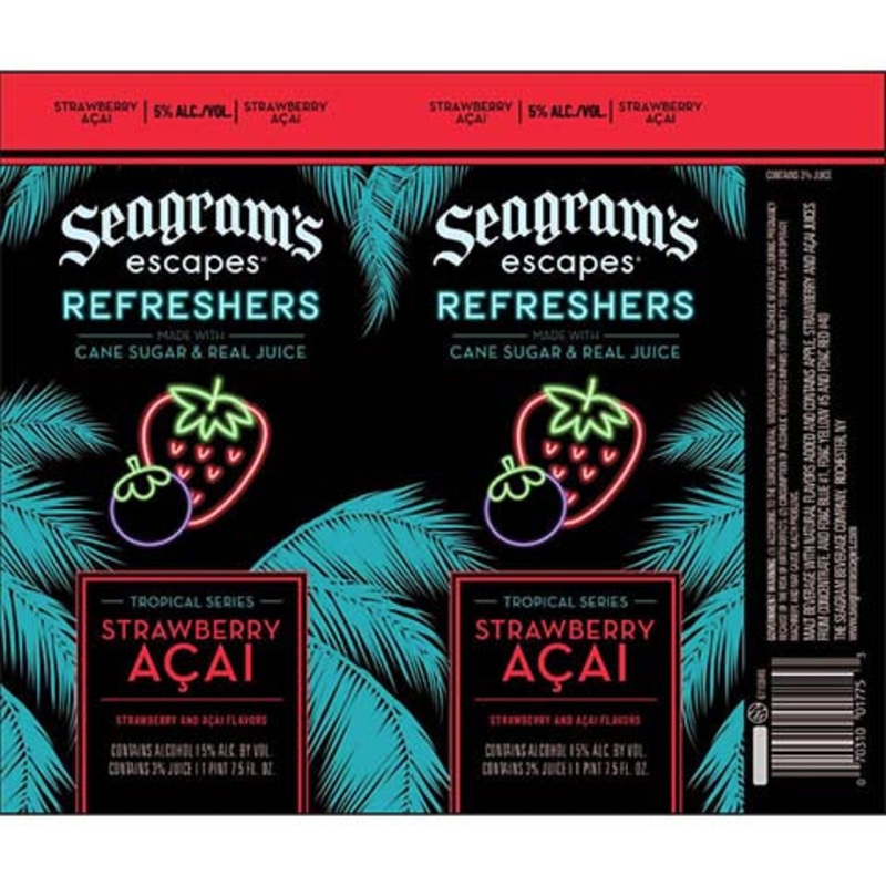 Seagrams Refreshers Strawberry Acai 750ML SINGLE BTL