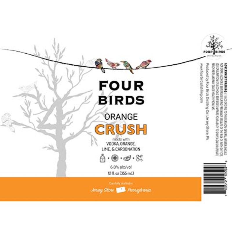 Four Birds Orange Crush 12OZ SINGLE CAN