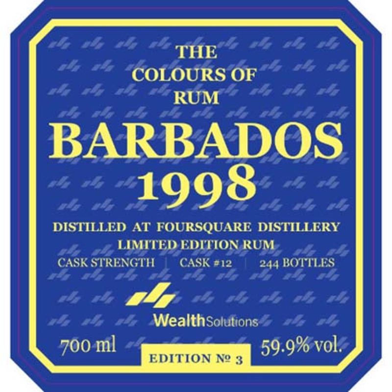 The Colours of Rum Barbados 1998 700ML BTL