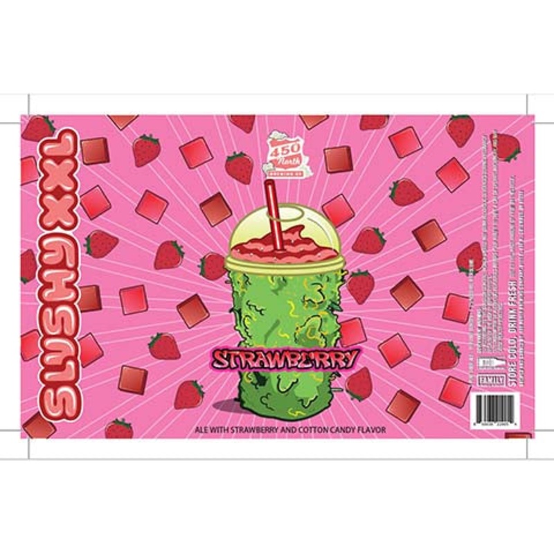 450 North Strawberry Slushy XXL Sour 16OZ SINGLE CAN