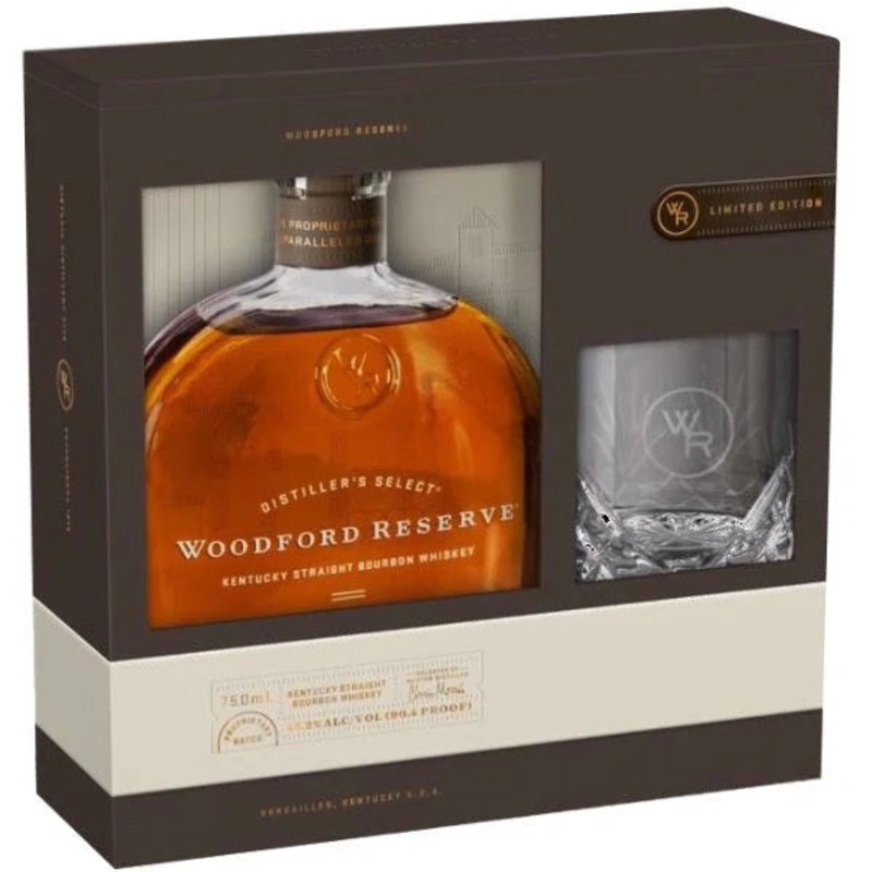 WOODFORD RESERVE WITH ROCK GLASSES 750ML GP @ MacTaggart Ridge [1003268] 750 ml