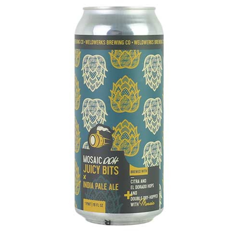 Weldwerks Mosaic Double Dry Hopped Juicy Bits IPA 16OZ SINGLE CAN
