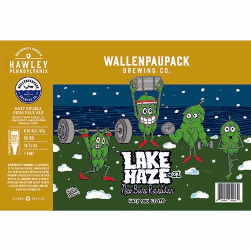 Wallenpaupack Lake Haze #22 New Beers Resolution Hazy DIPA 16OZ SINGLE CAN