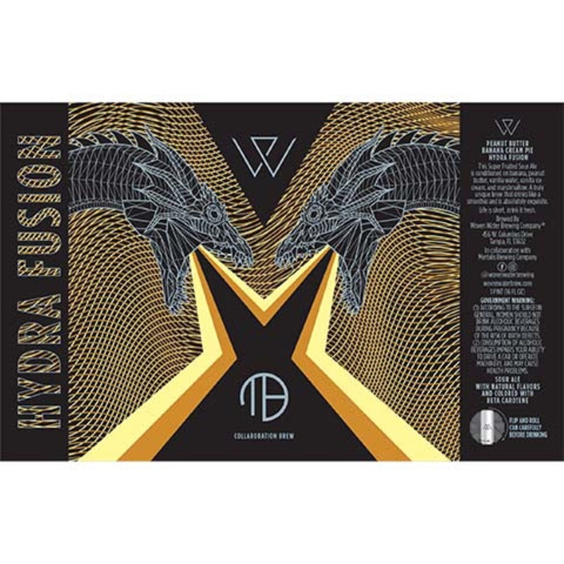 Woven Water Hydra Fusion Peanut Butter Banana Cream Pie Sour 16OZ SINGLE CAN
