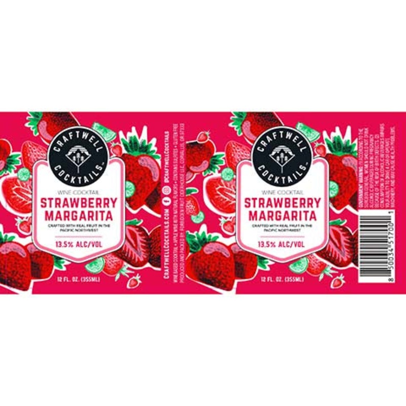 Craftwell Strawberry Margarita 12OZ SINGLE CAN