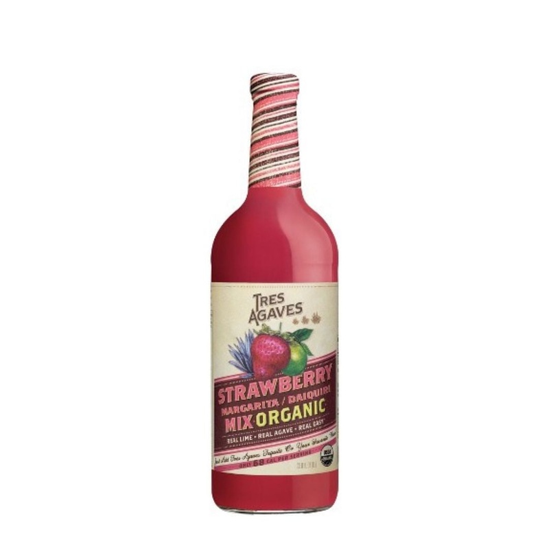 Tres Agaves Strawberry Margarita Mix Organic 33.8 fl oz