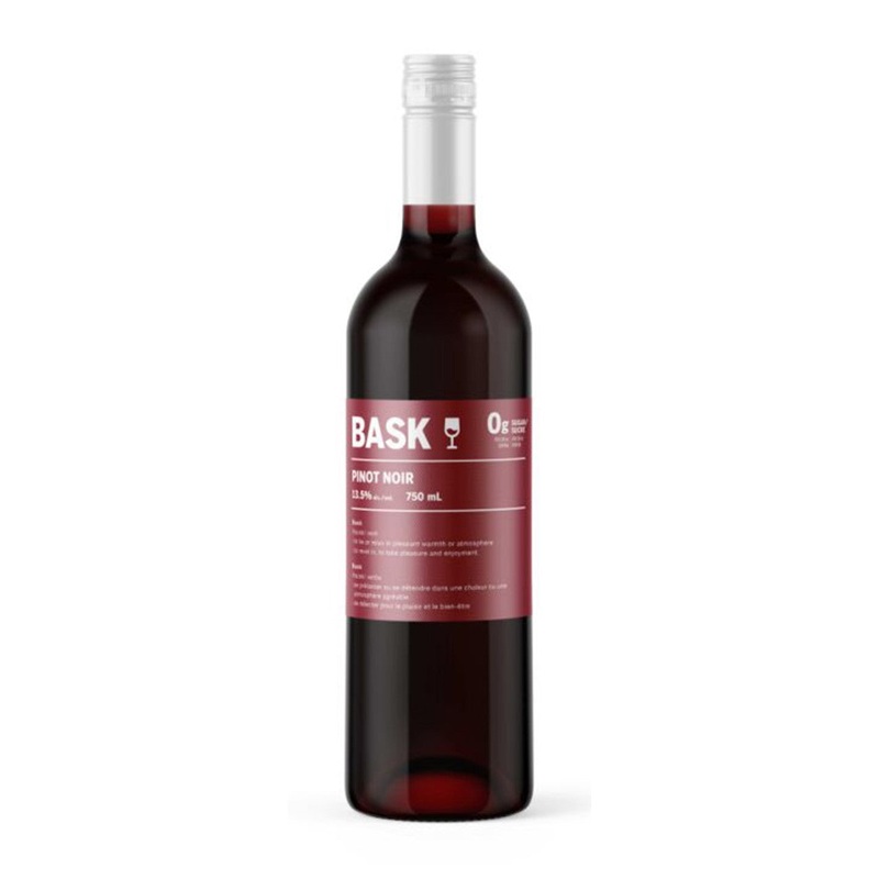 BASK PINOT NOIR 750 ML NO SUGAR ADDED
