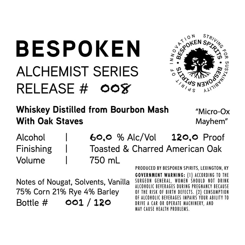 Bespoken Alchemist Series Release #008 Micro-Ox Mayhem Whiskey
