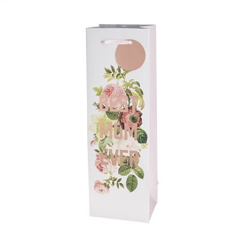 Best Mom Ever Single-Bottle Wine Bag by Cakewalk