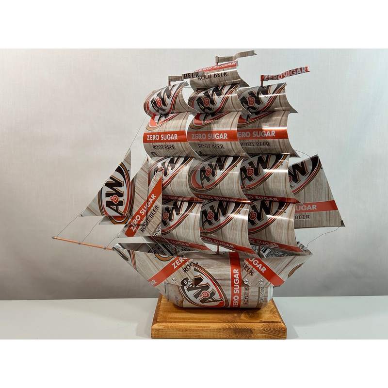 A&W Root Beer Zero Sugar Soda Can Ship