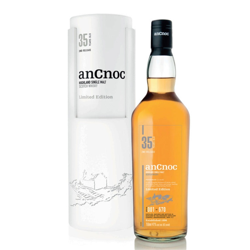 ANCNOC SINGLE MALT SCOTCH 2ND RELEASE LIMITED EDITION 35 YR 82 750ML 750ML