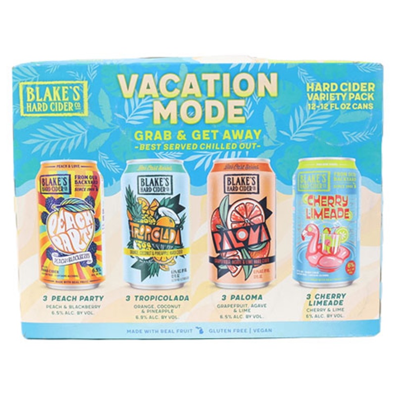 Blake’s Vacation Mode Hard Cider Mixed 12-Pack 12PK 12OZ CAN