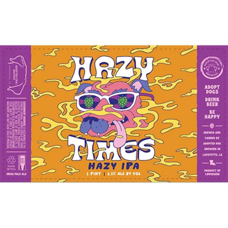 Adopted Dog Hazy Times Hazy IPA 16OZ SINGLE CAN