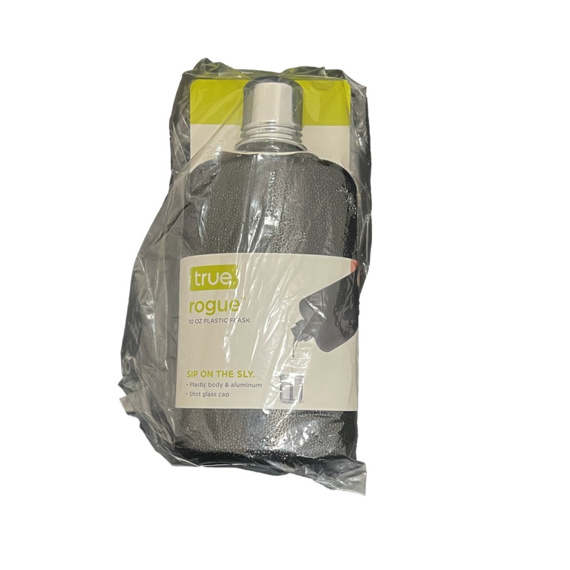 True Rogue 10 oz Plastic Flask Black or Blue