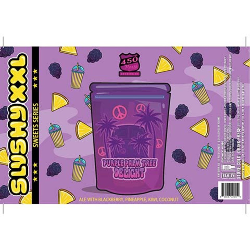 450 North Slushy XXL Purple Palm Tree Delight Sour Ale 16OZ SINGLE CAN