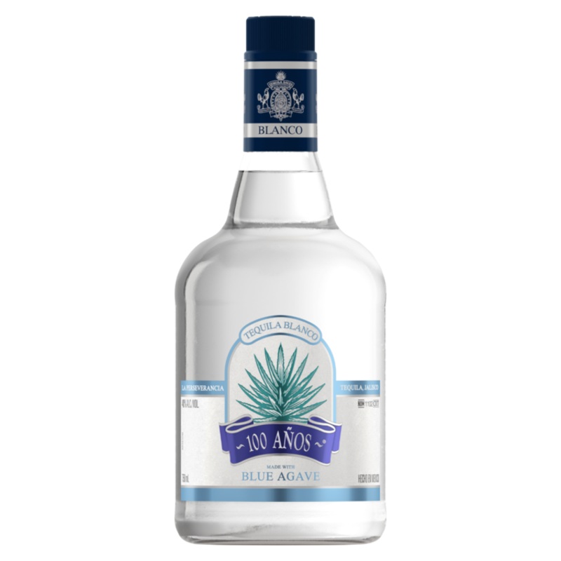 100 ANOS TEQUILA BLANCO MADE WITH BLUE AGAVE 80 750ML 750ML