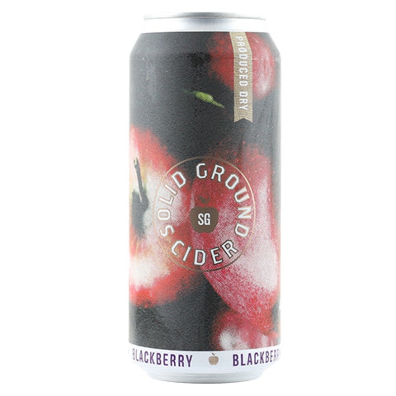Solid Ground Blackberry Cider 16OZ SINGLE CAN