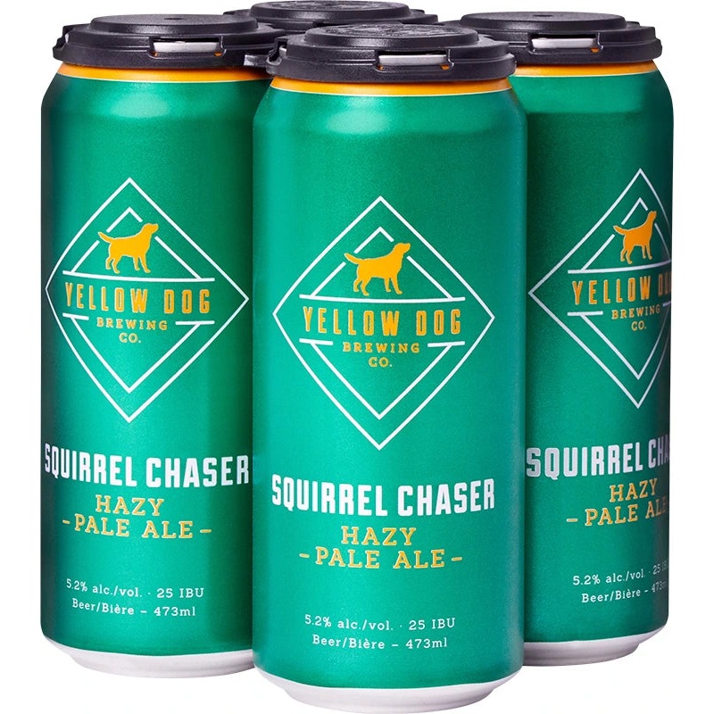 YELLOW DOG SQUIRREL CHASER HAZY PALE ALE 473ML 4PK CAN @ Lethbridge [1032191] 1892 ml