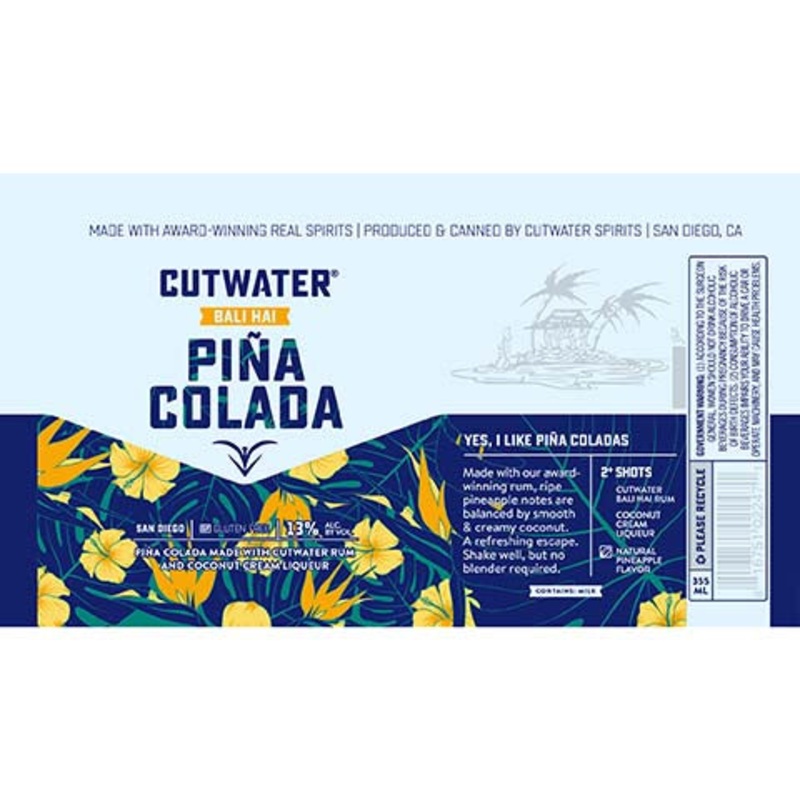 Cutwater Bali Hai Pina Colada 355ML CAN