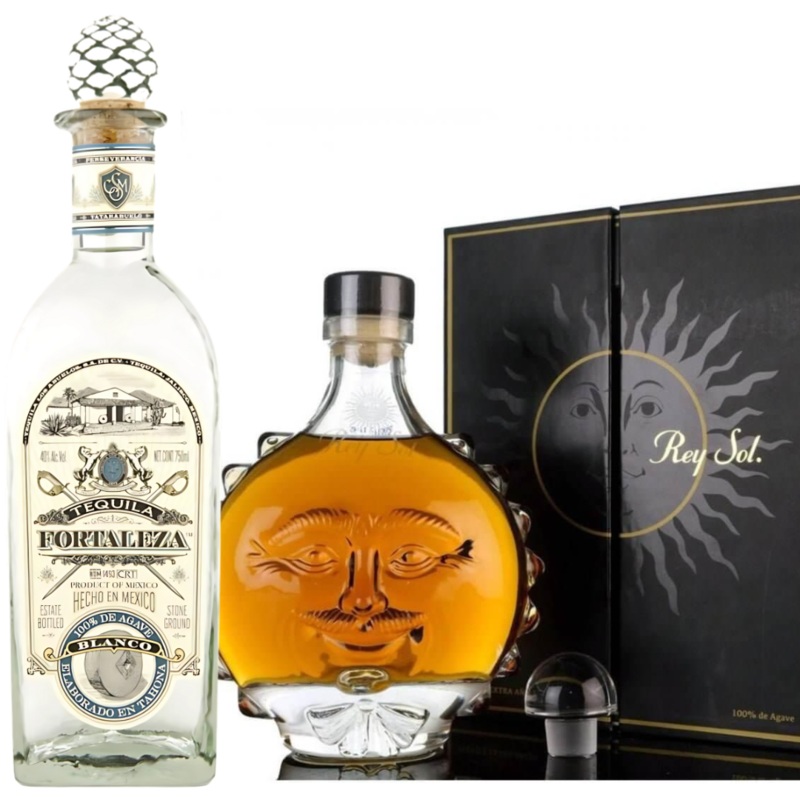 Agave Icons Bundle: Fortaleza Blanco & San Matias Rey Sol Extra Anejo Tequila