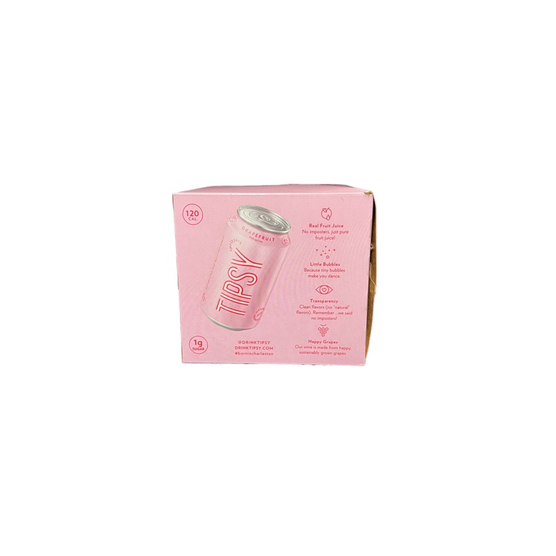 Tipsy Grapefruit Elderflower Wine Spritzer 4 Pack Cans