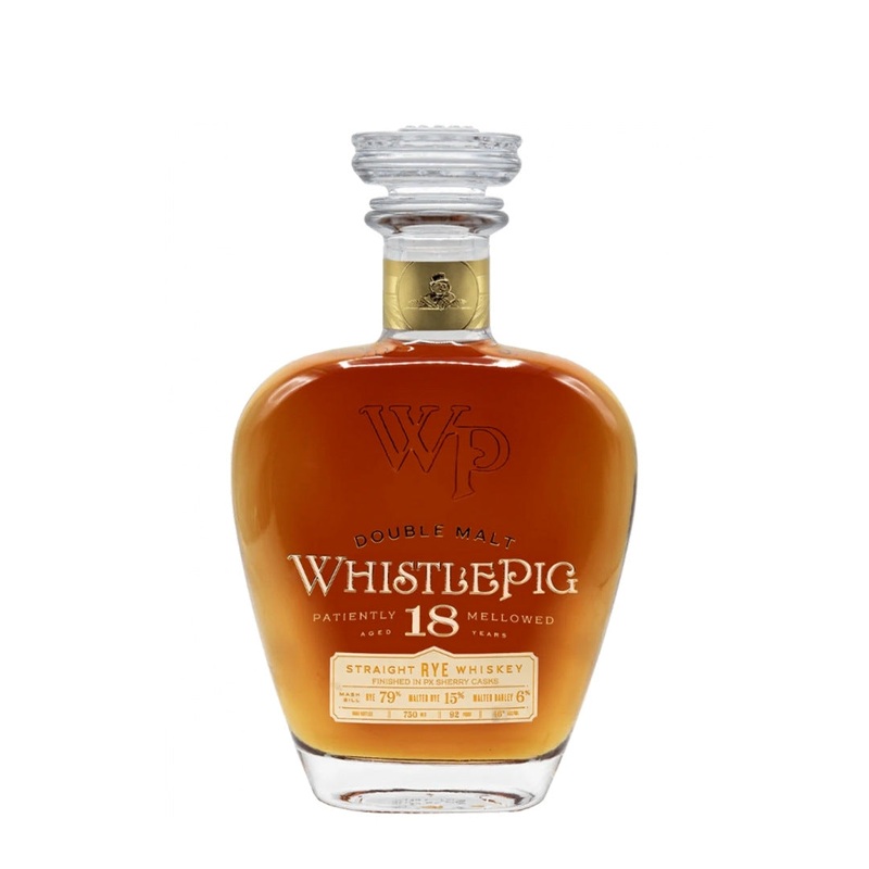 WhistlePig Double Malt 18 Year Straight Rye Whiskey 4th Edition 750mL