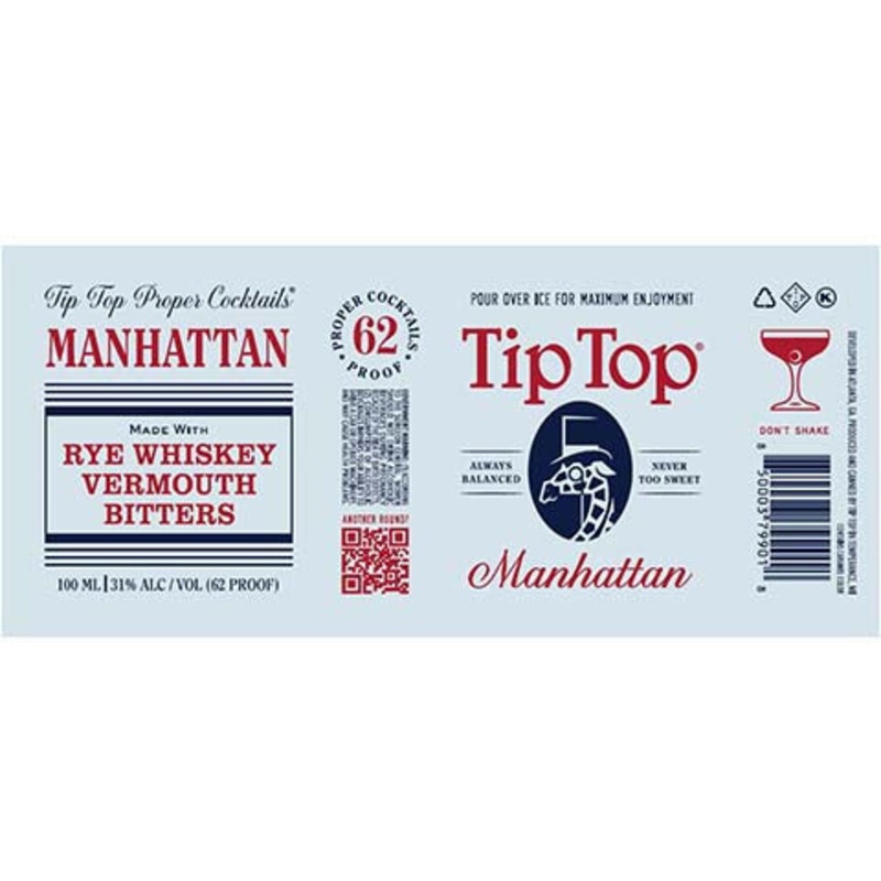 Tip Top Manhattan 100ML CAN