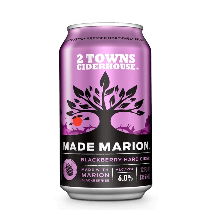 2 Towns Cider Blackberry 6pk 12 fl oz Can