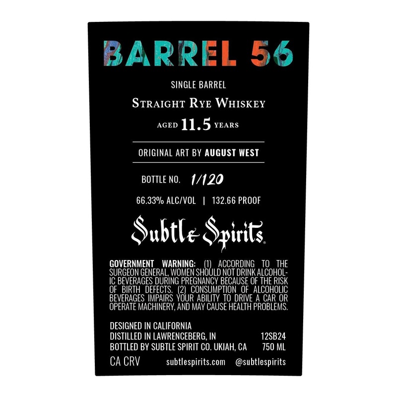 Barrel 56 Single Barrel Straight Rye Whiskey