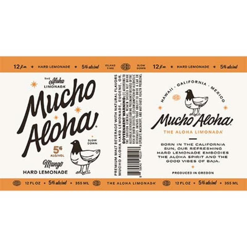 Mucho Aloha Mango Hard Lemonade 12OZ SINGLE CAN