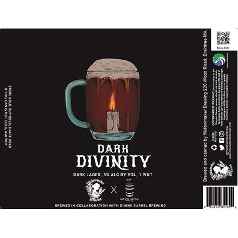 Widowmaker Dark Divinity Dark Lager 16OZ SINGLE CAN