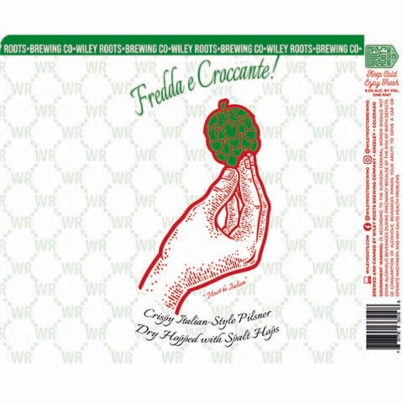 Wiley Roots Fredda e Croccante! Pilsner 16OZ SINGLE CAN