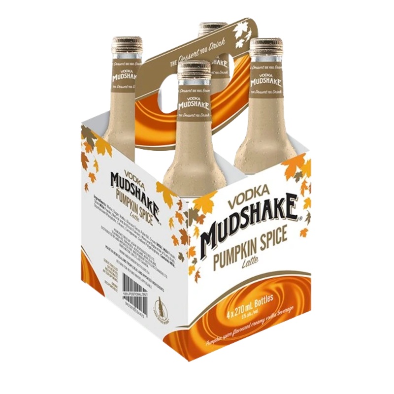 VODKA MUDSHAKE PUMPKIN SPICE 270ML 4PK BT @ Lethbridge [1027870] 1080 ml