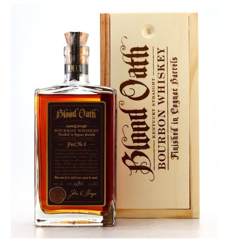 Blood Oath Pact No. 6 Cognac Barrels Finish Kentucky Straight Bourbon Whiskey 750ML BTL