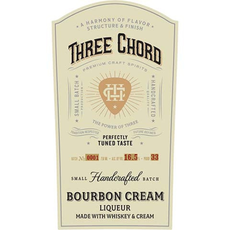 Three Chord Bourbon Cream Liqueur 750ML BTL